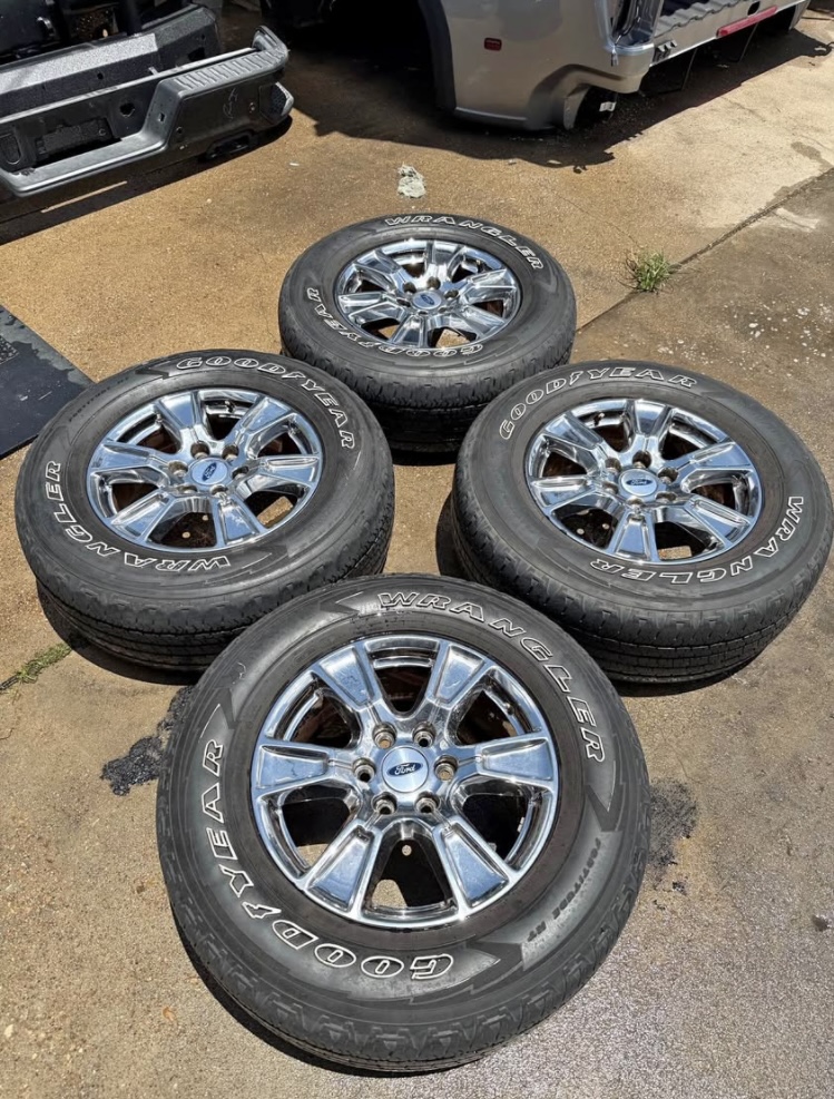 2004-2026 Ford F150 18inch wheels & tires chrome alloys